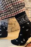 Bandana Socks Black